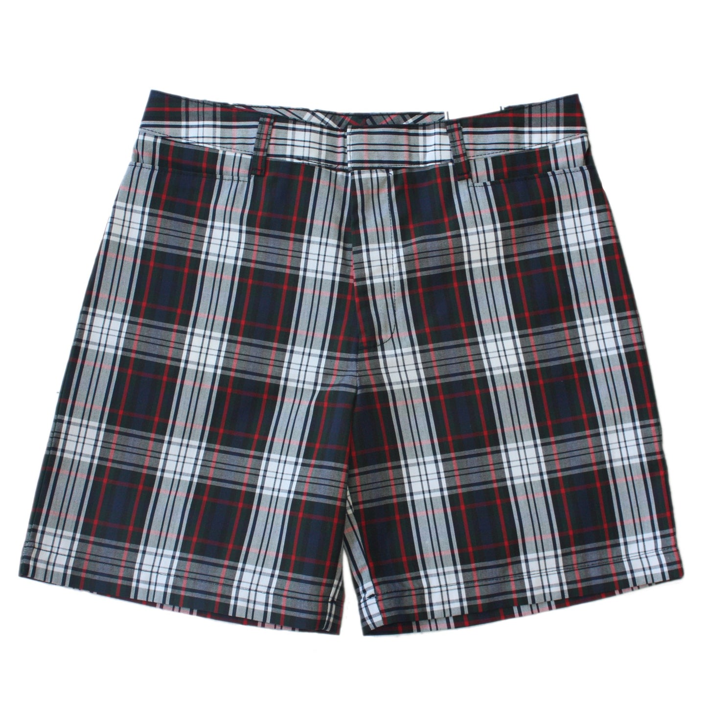 Acadia Parish Public School (Plaid 49) Girl's Mid-Rise Flat Front Short - Becky Thatcher Brand