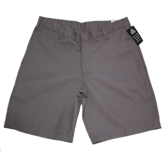 K12 Gear Boys Husky Flat Front Short with Adjustable Waist - Grey