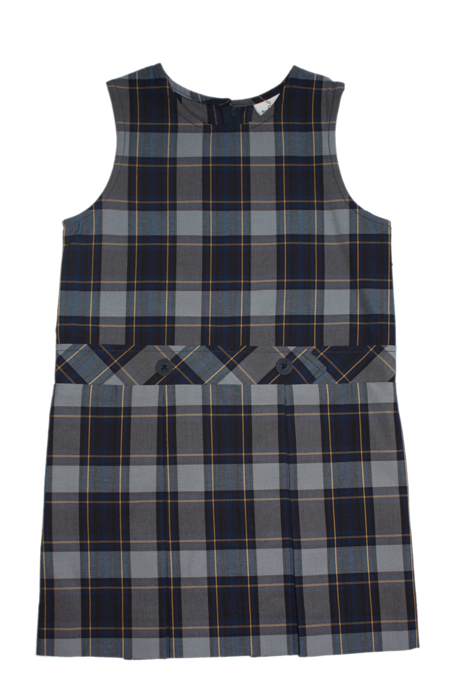 Northside Christian/OLI (Plaid 57) Plaid Drop Waist Jumper with Kick Pleats - Becky Thatcher Brand