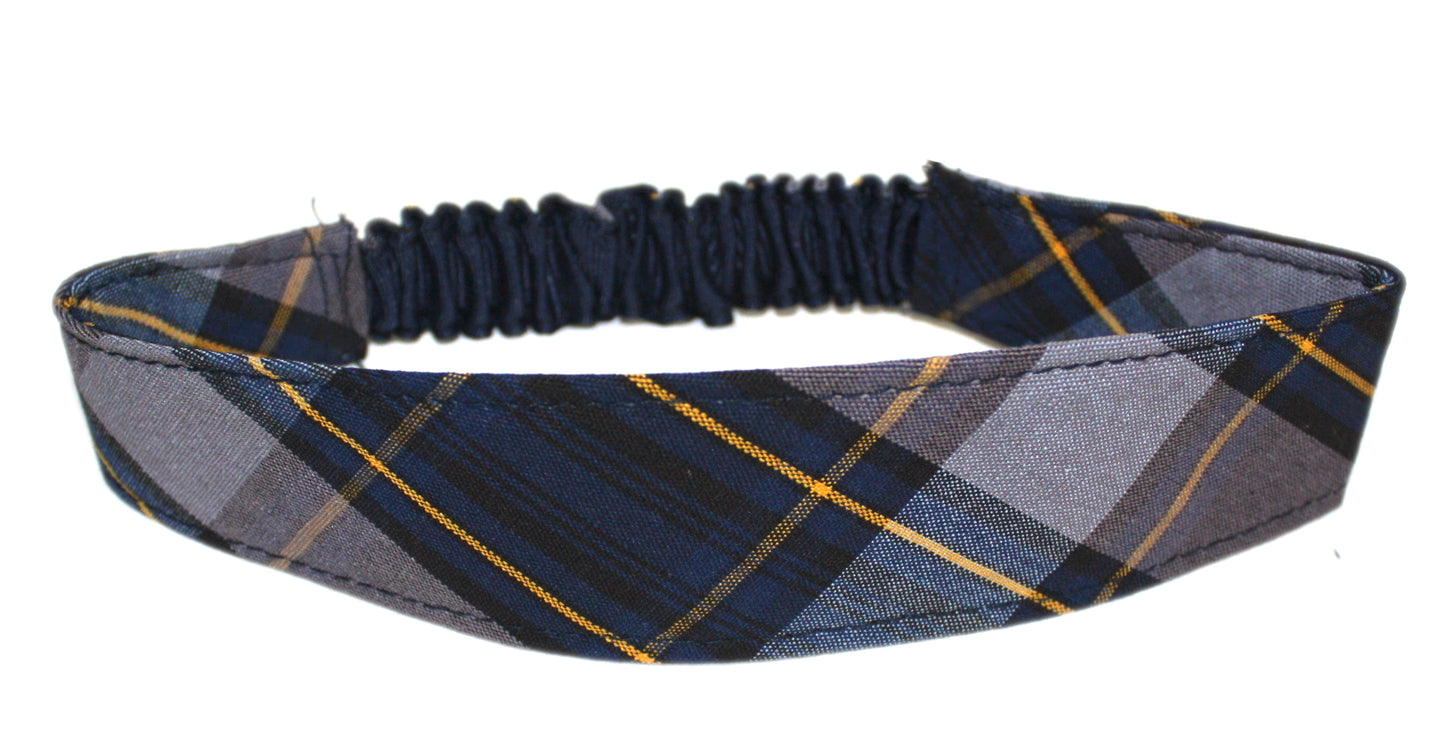 Soft Elastic Headband - Plaid 57 (Northside Christian)