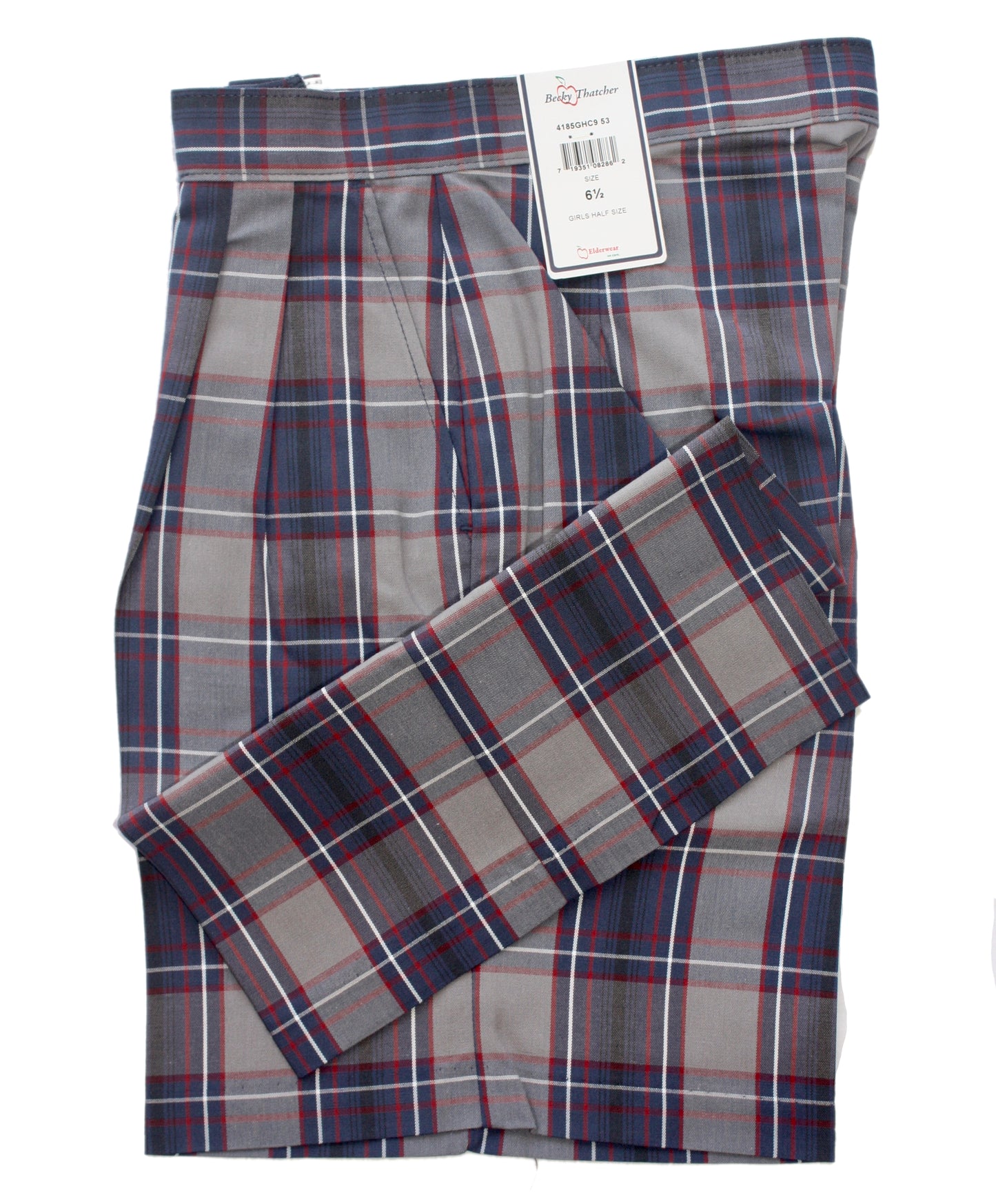 Notre Dame High School (Plaid 53) Girl's Pleated Plaid Short - Becky Thatcher Brand