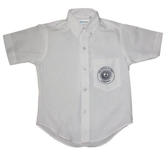 Our Mother of Peace Unisex Short Sleeve Oxford