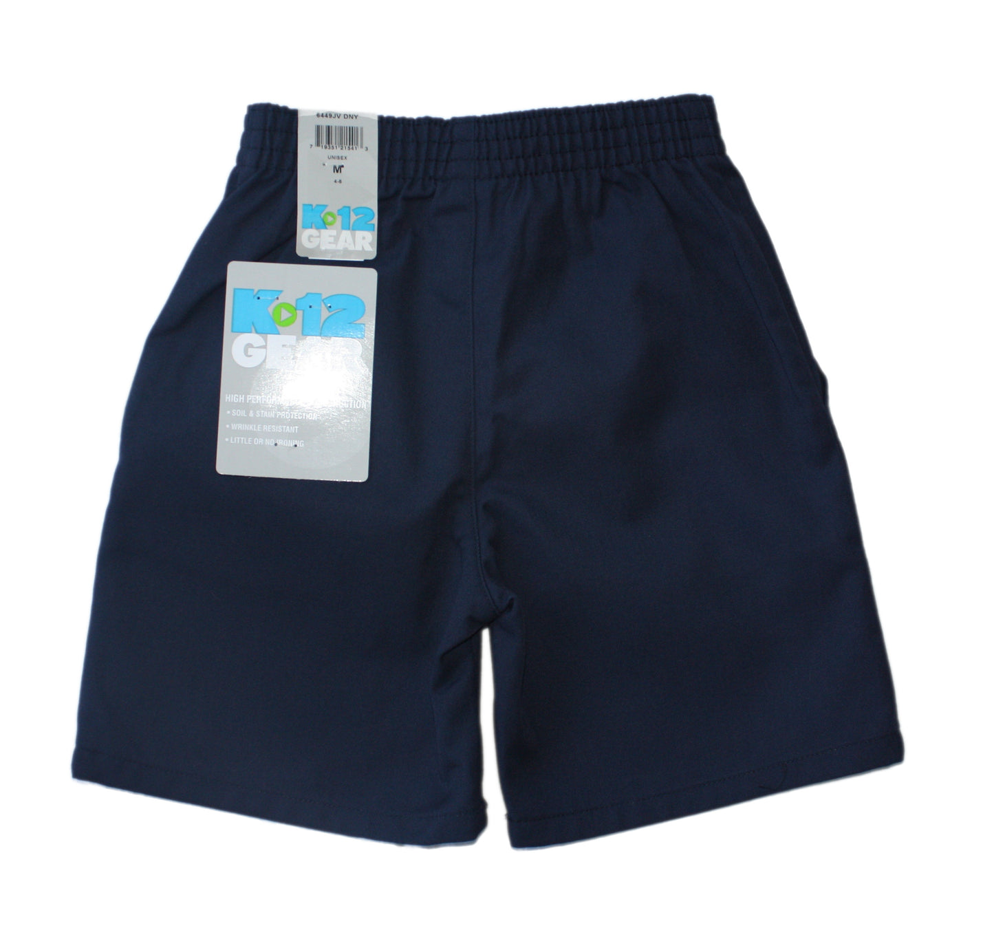 K12 Gear Unisex All-Elastic Pull-On Short - Navy