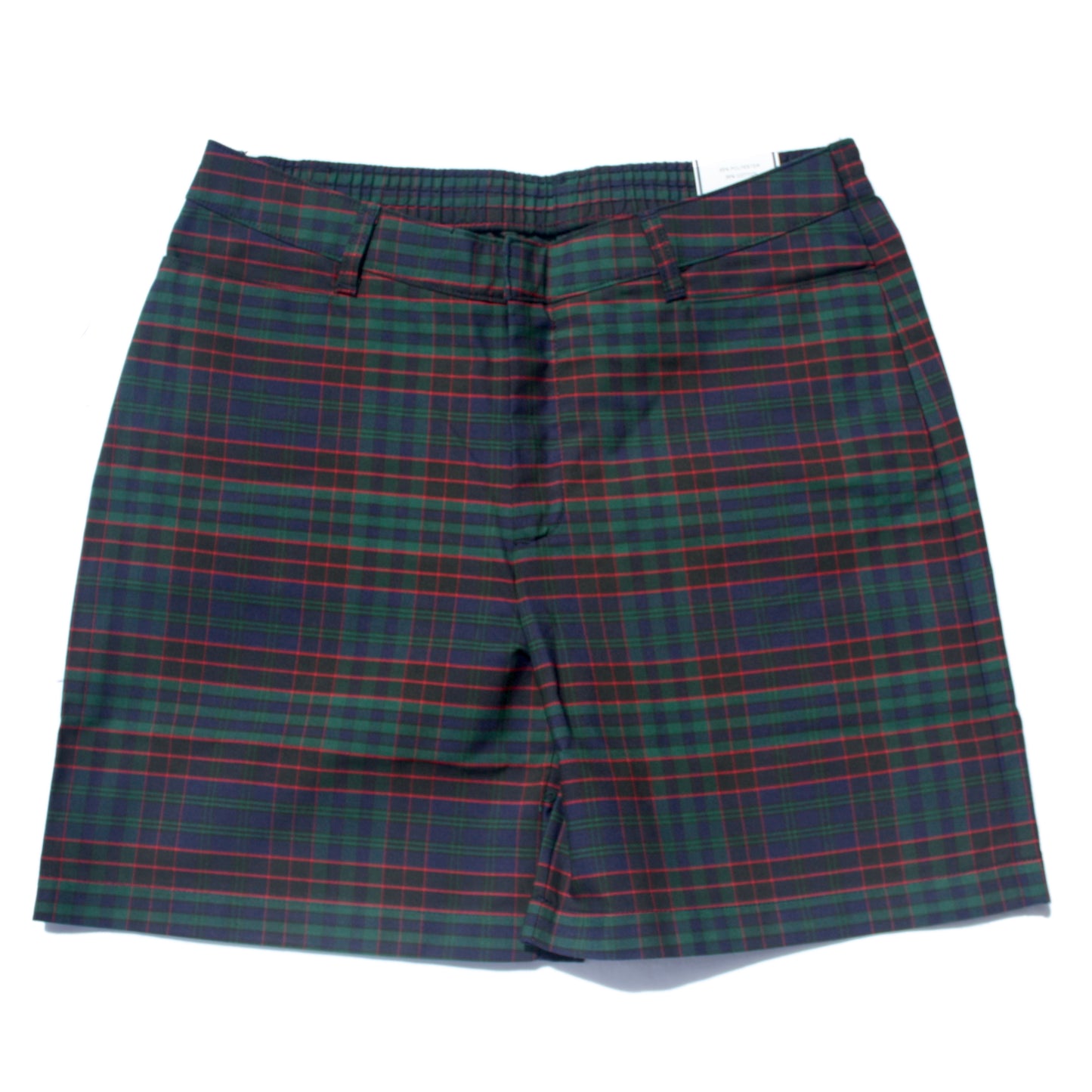 Becky Thatcher Girl's Mid-Rise Flat Front Short - Plaid 19 (St. Michael)