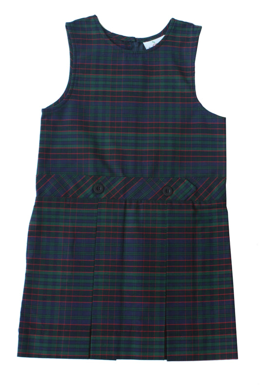 Becky Thatcher Round Neck Kick Pleat Jumper - Plaid 19 (St. Michael)