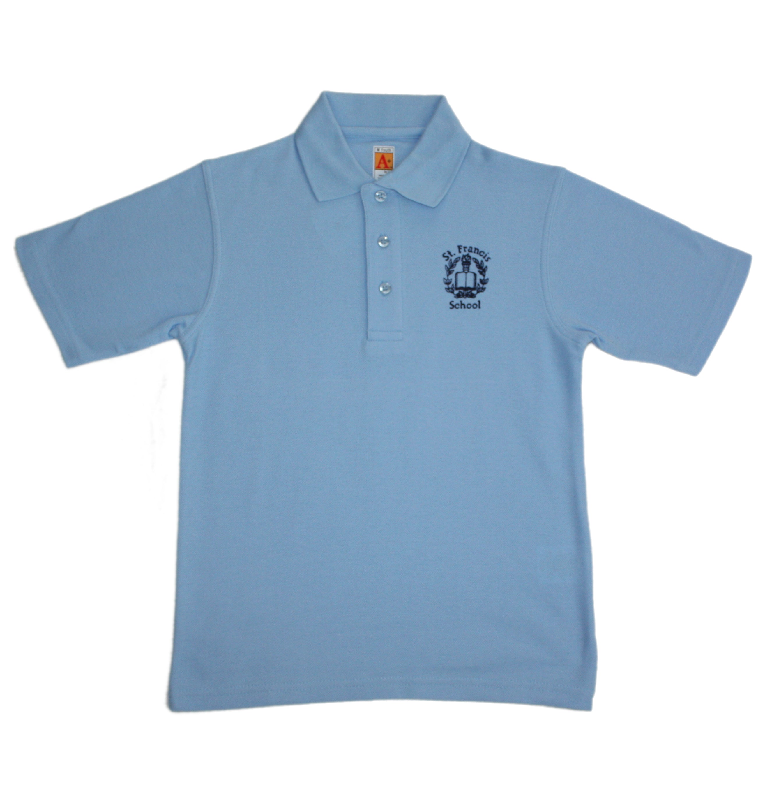 St. Francis Boy's Short Sleeve Smooth Knit Polo - School Apparel Brand ...