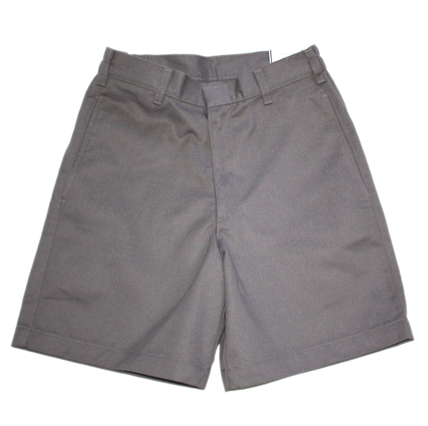 Tom Sawyer Boys Husky Flat Front Short - Dark Grey