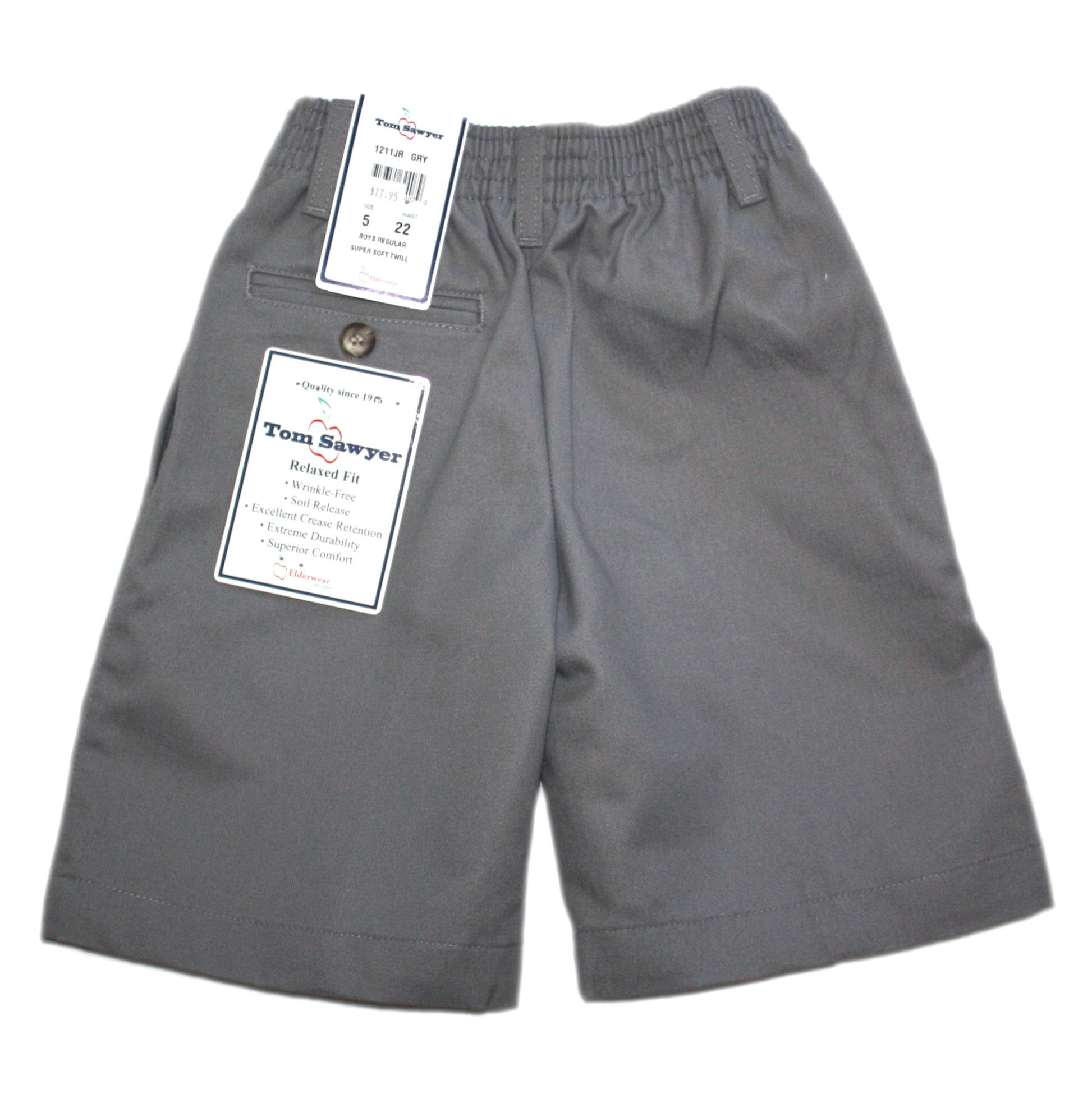 boys grey dress shorts ARMANDO MARTILLO Boys Slim Fit Microfiber Blend Dress Shorts - 603S