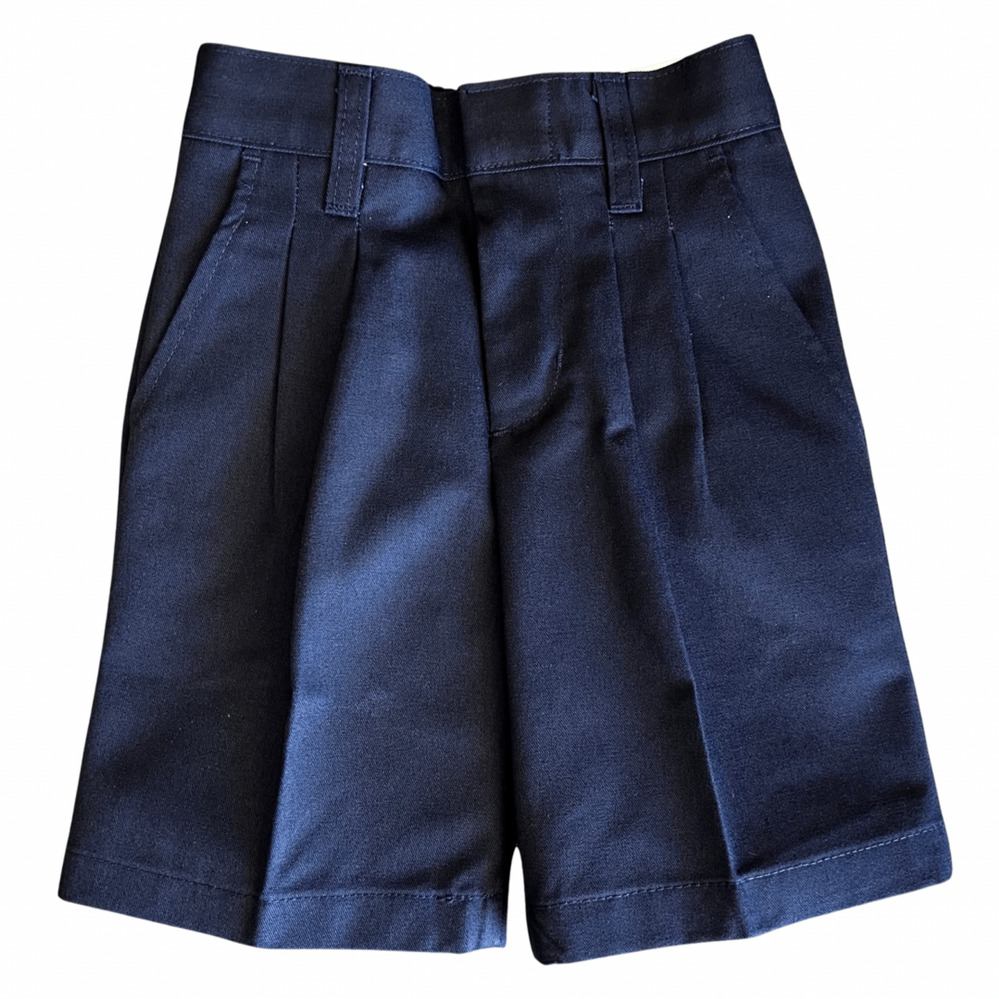 Clearance - School Apparel Boy’s Navy Pleated Short with Elastic Back Waistband