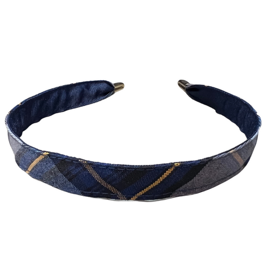 Slim Fabric Covered Plaid Headband - Plaid 57 (Northside Christian)