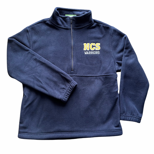 Unisex Navy Polar Fleece Half Zip Jacket - Northside Christian School