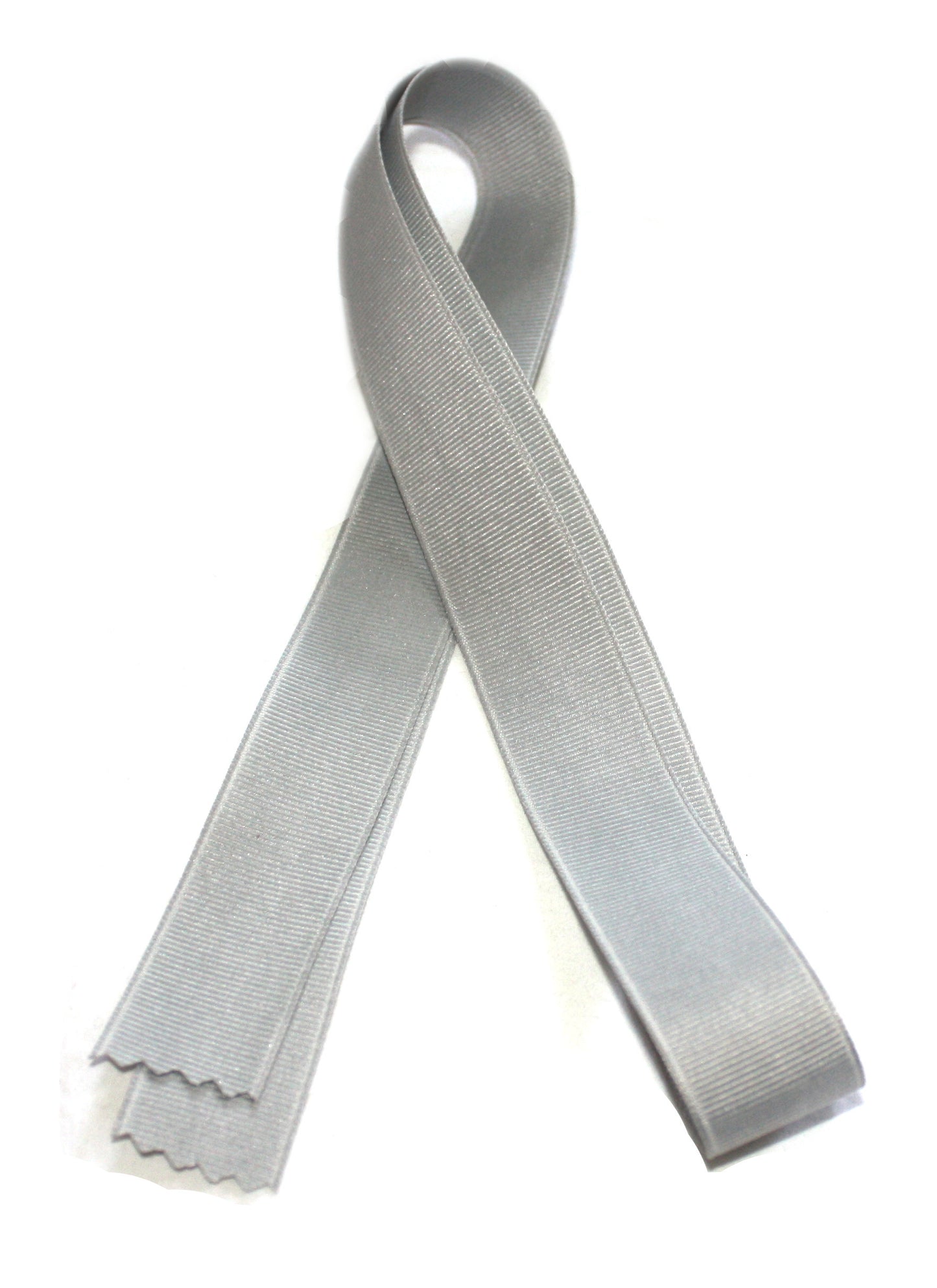 Grosgrain Hair Ribbon - Light Gray