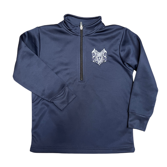 St. Edmund Navy Performance Quarter Zip Pullover