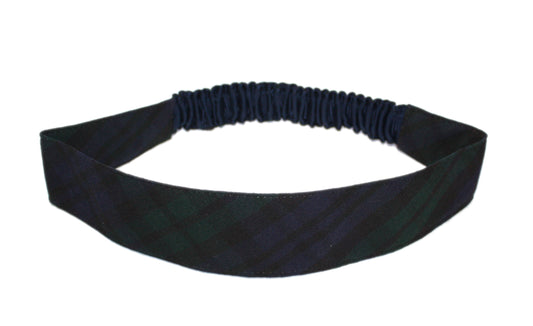 Soft Elastic Headband - Plaid 77 (St. Francis)